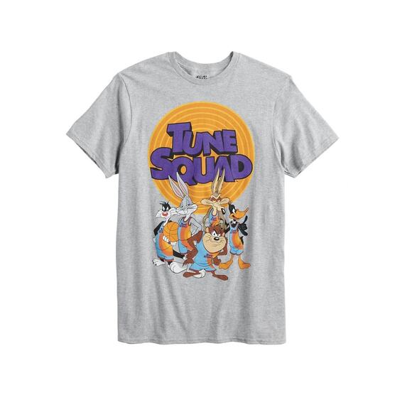 Space Jam A New Legacy Tune Squad Gray Crew Neck Short Sleeve T Shirt Size XL - Picture 2 of 5